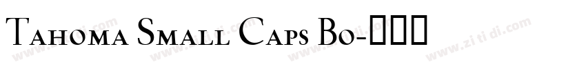 Tahoma Small Caps Bo字体转换